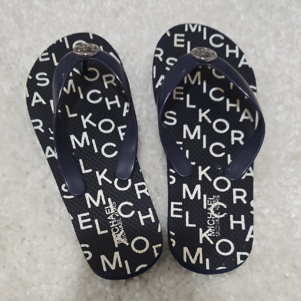Girls Michael Kors Flip Flops Size 13-1
